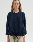 Crinkle Poplin Jacket, Abyss