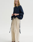 Crinkle Poplin Jacket, Abyss