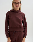 Morris Hoodie With Snaps, Oxblood