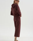 Morris Hoodie With Snaps, Oxblood