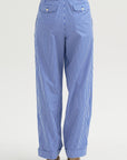 Spencer - Pleated Pants, Blue Stripe