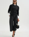 Reeve Culotte With Belt, Charcoal