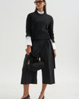 Reeve Culotte With Belt, Charcoal