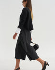 Reeve Culotte With Belt, Charcoal