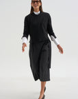Reeve Culotte With Belt, Charcoal