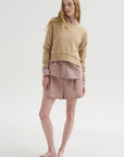 Kent - Crew Neck with Snaps, Khaki