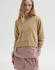 Kent - Crew Neck with Snaps, Khaki
