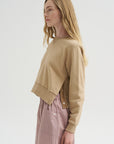Kent - Crew Neck with Snaps, Khaki