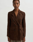 Safia - Lamb Suede, Mud Brown