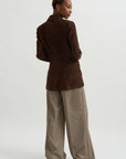 Safia - Lamb Suede, Mud Brown