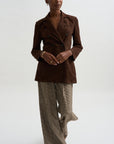 Safia - Lamb Suede, Mud Brown