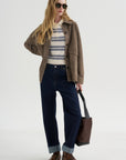 Kaylee - Lamb Suede, Soil