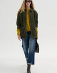 Maeve - Lamb Suede, Dark Green