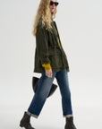 Maeve - Lamb Suede, Dark Green