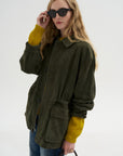 Maeve - Lamb Suede, Dark Green