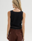 Romy Top, Black & Tan