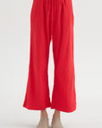 Drawstring Pant, Red