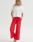 Drawstring Pant, Red