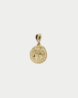 Of The Stars Gemini Small Coin Charm, Yellow Gold