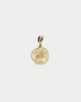 Of The Stars Sagittarius Small Coin Charm, Yellow Gold
