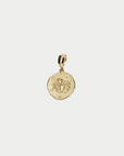 Of The Stars Scorpio Small Coin Charm, Yellow Gold