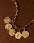 Of The Stars Scorpio Large Coin Charm, Yellow Gold
