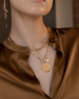 Of The Stars Taurus Large Coin Charm, Yellow Gold