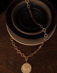 Of The Stars Taurus Large Coin Charm, Yellow Gold