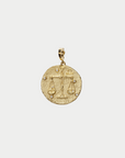 Of The Stars Libra Large Coin Charm, Yellow Gold