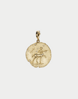 Of The Stars Sagittarius Large Coin Charm, Yellow Gold