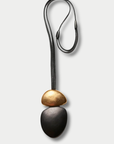 Akita Pendant, Black & Gold