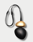 Akita Pendant, Black & Gold