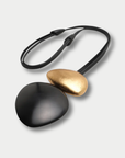 Akita Pendant, Black & Gold