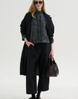 Millie Coat, Black Stripe