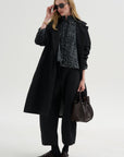 Millie Coat, Black Stripe