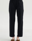 Silvy Pants, Black & Navy Stripe