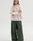 Loose Tyrol Shirt, Pink Stripe