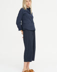 Sandra Pants, Navy Stripe