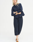 Sandra Pants, Navy Stripe