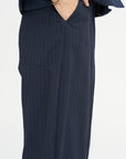 Sandra Pants, Navy Stripe