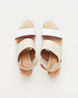Laura - Leather Heeled Sandal, Off-White