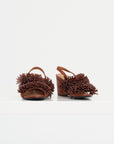 Olinda - Beaded Heeled Sandal, Cappuccino