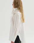 Scarf Shirt, White
