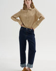 Stripe Shirt, Fawn & Black