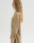 Stripe Shirt, Fawn & Black