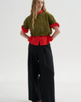 Pleat Front Trousers, Deep Black