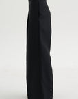 Pleat Front Trousers, Deep Black