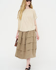 Francesca Top - Spun Silk, Beige