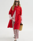 Peche Coat - H Card, Flame