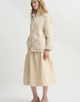 Ghosty Jacquard Skirt, Natural